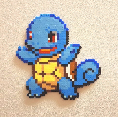 Pokemon Perler Squirtle Pixel Art 8 Bit Wartortle