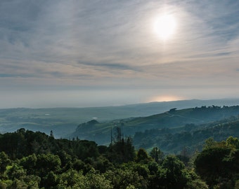Sunset Over the Pacific from Hearst Castle