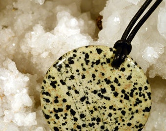 N224 Dalmatian Jasper pendant