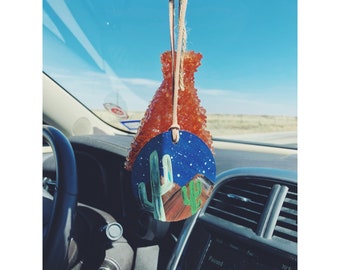 Rear View Mirror Hanger - "Midnight In Tuscon"