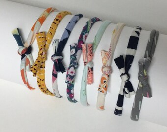 Set of 8 sweet simple baby headbands // strechy soft hairband // multicolor baby gift set // skinny headbands