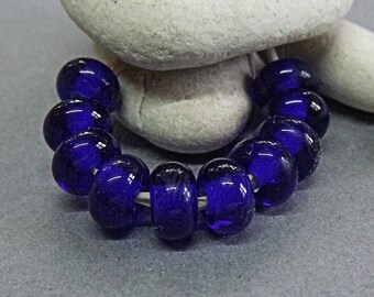 Cobalt, Artisan Lampwork Glass Beads, SRA, UK