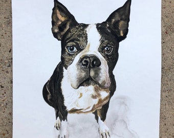 Custom Pet Portait Watercolor Painting