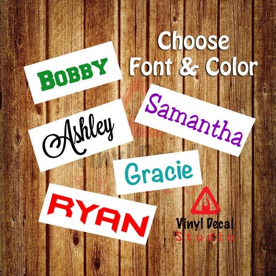 Items Similar To Name Sticker Personalized Name Decal Custom Decal Vinyl Name Decal