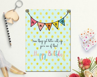 printable birthday cards for sister