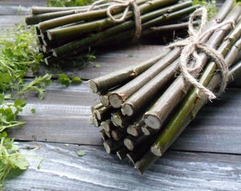 Willow bundle of 25 Material for needlework Dry branches Wood pieces Willow decoration Natural sticks Wooden Craft supply Tree Branch Decor