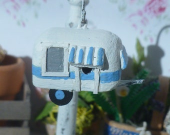 Dollhouse Miniature Camper Birdhouse