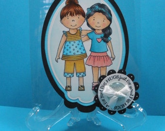 Clear Acetate Friendship, Hugs Card