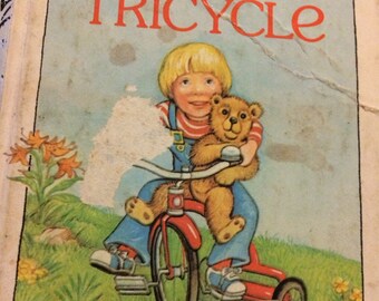 Vintage Children's Book "Stevie's Tricycle" by Pnina Moed-Kass First Little Golden Book