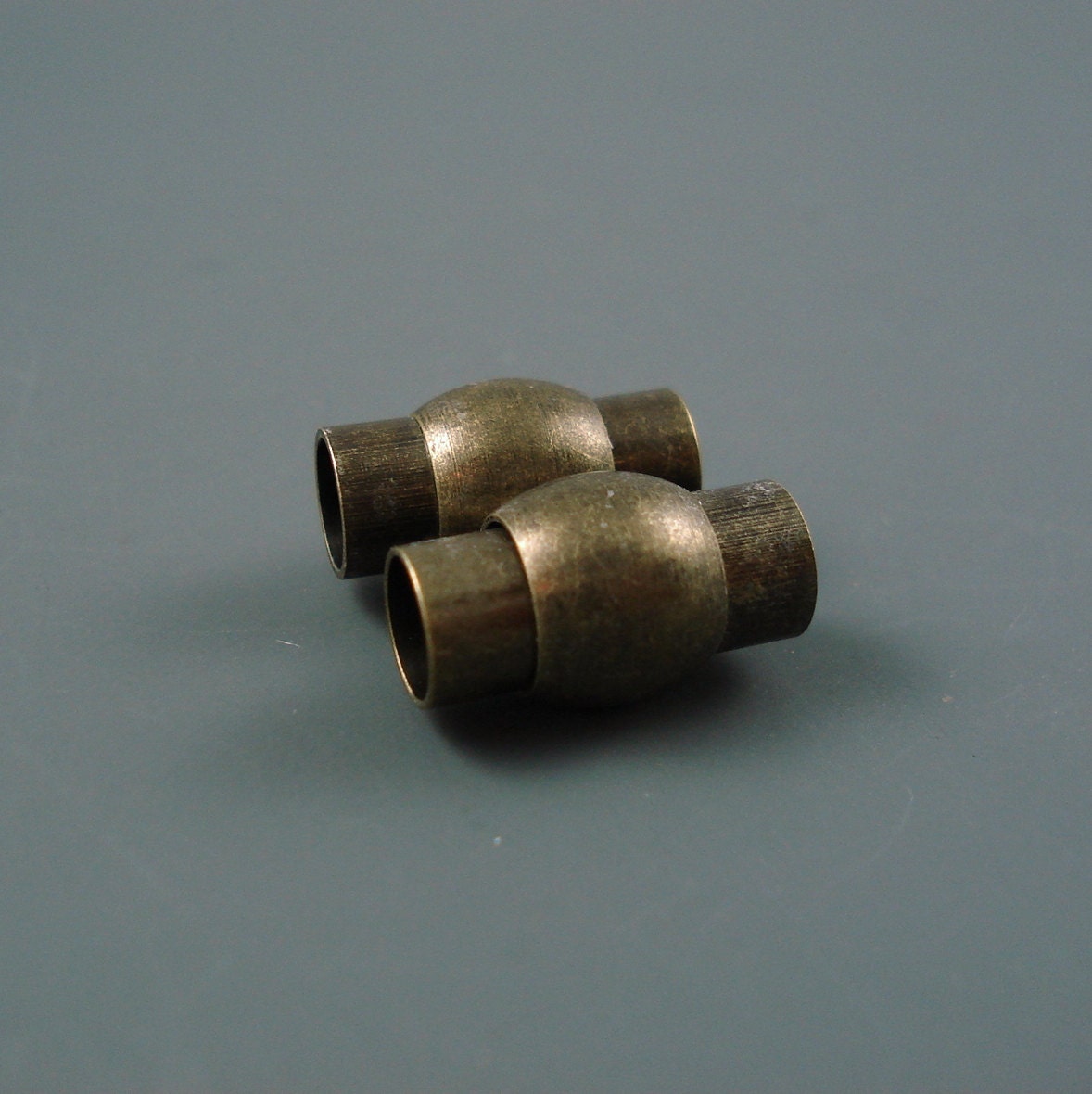 Clasp 6MM Brass Clasp for Leather or Cord TWO