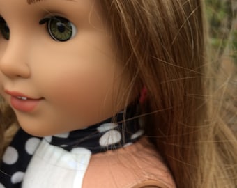 Black polka-dot scarf/ headband