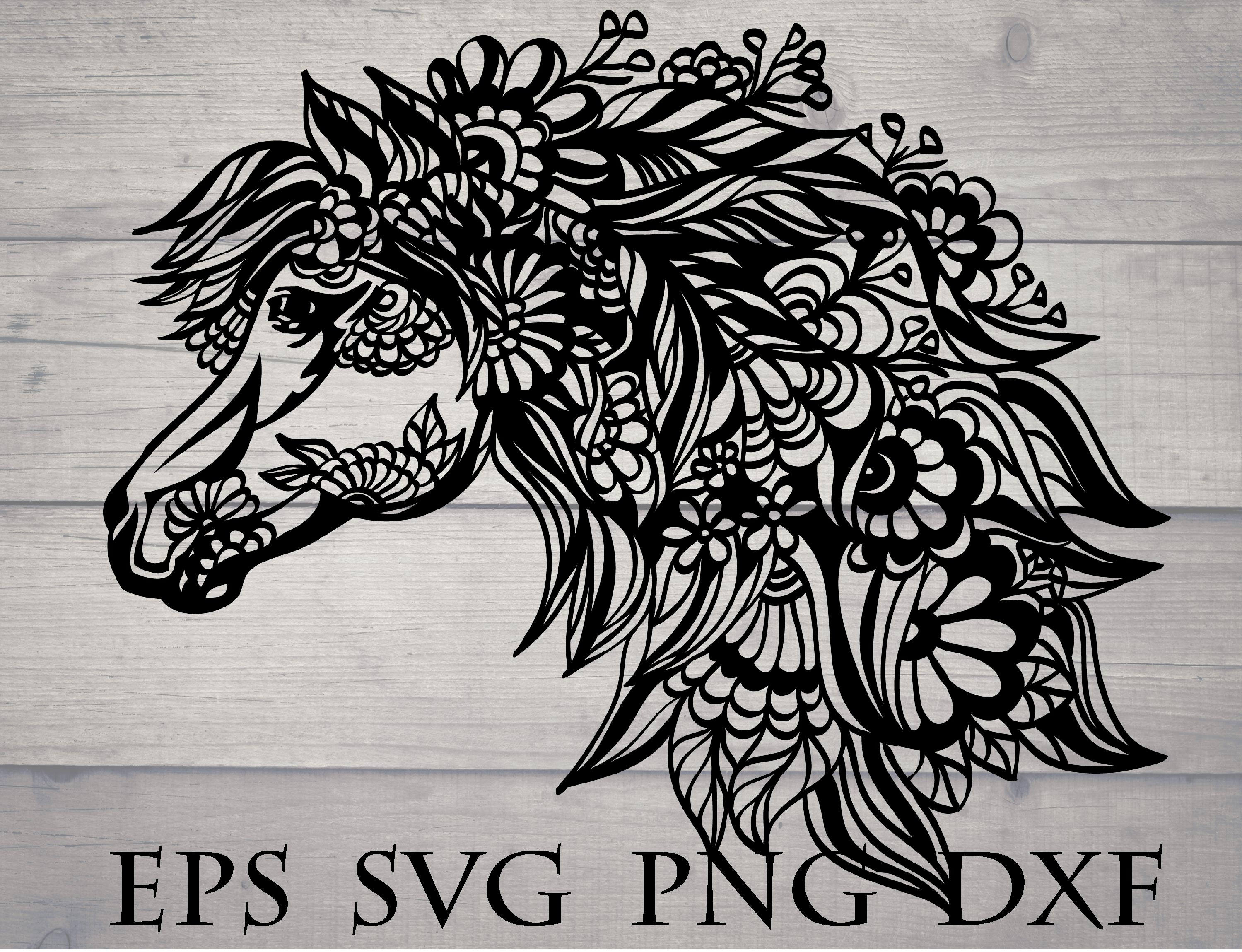 Zentangle horse svg / mandala horse svg / horse for cricut