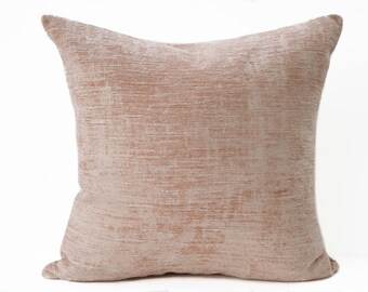 Pink velvet pillow cover - Blush pillow - Shabby chic pillow - Boho pillow - Antique style velvet pillow - Velvet pillow cover