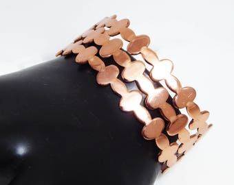 Renoir Copper Cuff Bracelet - Hard to Find, Mid Century Modern Vintage 1950s 1960s Design, Signed Renoir Polished Modernist Style Jewelry