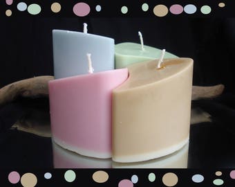 4 candles pull-out color trends of bitter almond scent