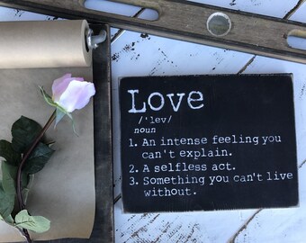 Love - Valentine's Day - anniversary gift - gift - rustic decor - rustic signs - gallery wall - mantle decor - master bedroom