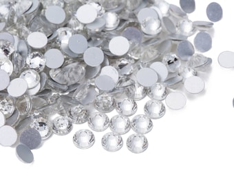 High Quality Crystal Clear Crystal Rhinestones loose flat back No Hot Fix bead Size ss 10/ ss 12/ ss14/ ss16/ ss20/ ss30/ ss34 / ss40 / ss50