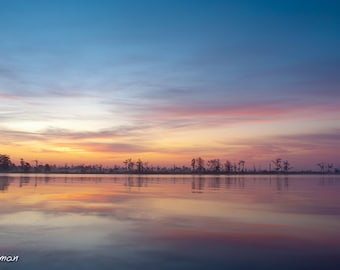 Louisiana Bayou Colorful Sunrise