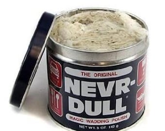 Nevr-dull Never Dull metal polish 5 OZ brass polish aluminum polish copper polish metal cleaner wadding polish
