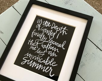 Invincible Summer Print