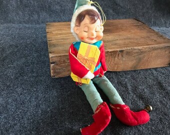 Vintage Christmas elf large