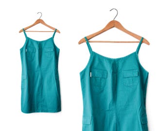 90s cotton jumper dress | M