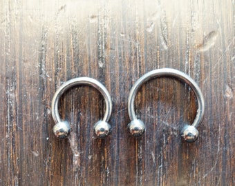 Horseshoe Piercing Jewelry BCR Bead Hoop Helix Tragus Orbital ,Septum ,Body Jewellery 316L stainless steel