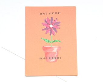 Happy Birthday Handmade Greeting Card