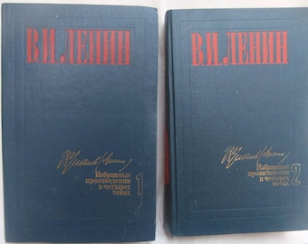 Lenin Soviet books-Selected Works in 4 Volumes