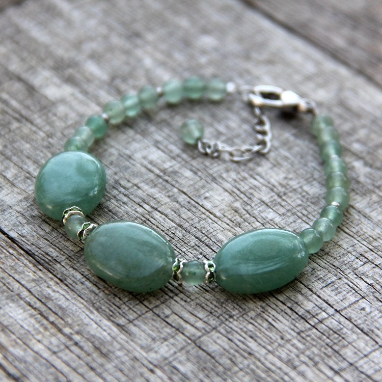Jade stone bracelet beaded Bridesmaids gifts Free US Shipping