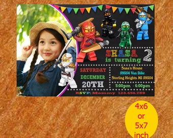 Ninjago Invitation / Ninjago Birthday / Ninjago Birthday Invitation / Ninjago Party / Ninjago Birthday Party / Ninja Lego Printable
