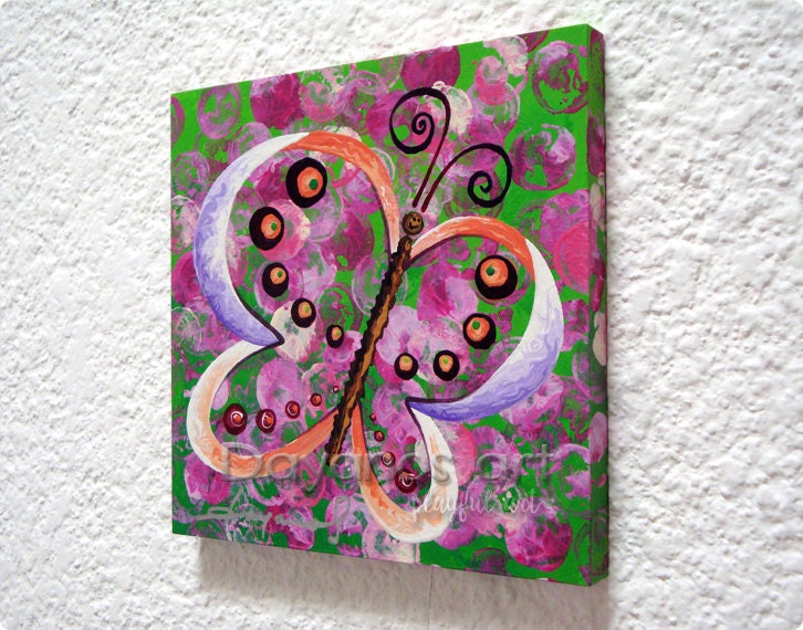 Butterfly Art Baby Girl Wall Decor Nursery Animals Butterfly Art Baby Girl Wall Decor Nursery Animals