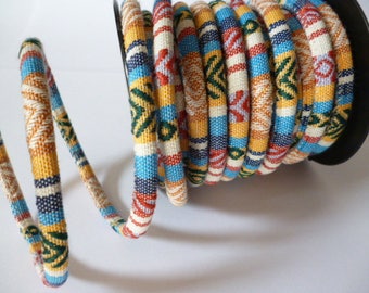 6 mm thickness Fabric Ethnic Cord_PP35132324667/CORDS_pack 1 meter_ 3/28 ft_ 1/09 yard