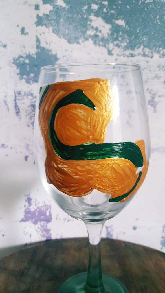 Souteastern University Wineglass, SELU wineglass, Lions Wineglass