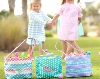 Easter Basket, Monogrammed Easter Basket, Personalized Easter Basket, Kids Easter Basket, Easter Bucket - EB01