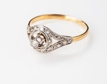 18k anello di tourbillon francese