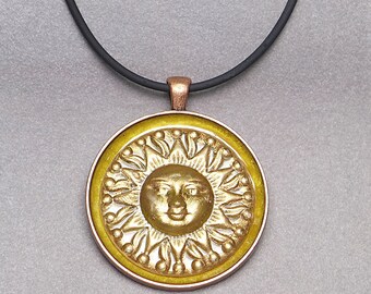 Golden Sun Pendant & Necklace