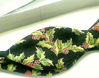 Christmas bowtie self tie freestyle bow tie