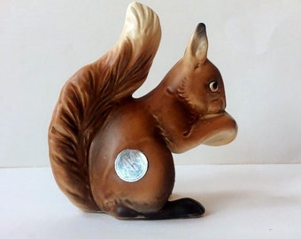 AK Alka Alboth Kaiser Collectible Rare Squirrel figurine Bisque Porcelain Bavaria Western Germany