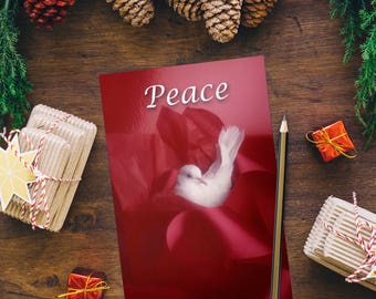 Peace dove bird Christmas Print Card Decoration photo photography