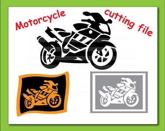 Motorcycle Svg Eps Png Dxf files For Silhouette Studio,Cricut Design Space for Commercial & Personal Use- Instant Download