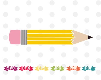 Pencil SVG, Pencil Monogram SVG, School SVG, Education svg, Teacher svg, svg Files, Cricut Files, Classroom svg, Elementary Teacher svg