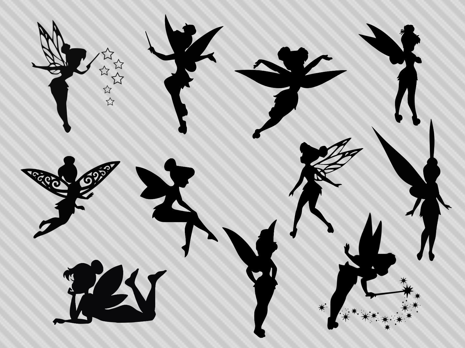 Download Disney's Tinkerbell svg cut files, tinkerbell silhouette ...