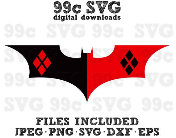 DC Harley Quinn SVG DXF Png Vector Cut File Cricut Design