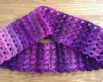 Broomstick lace infinity scarf