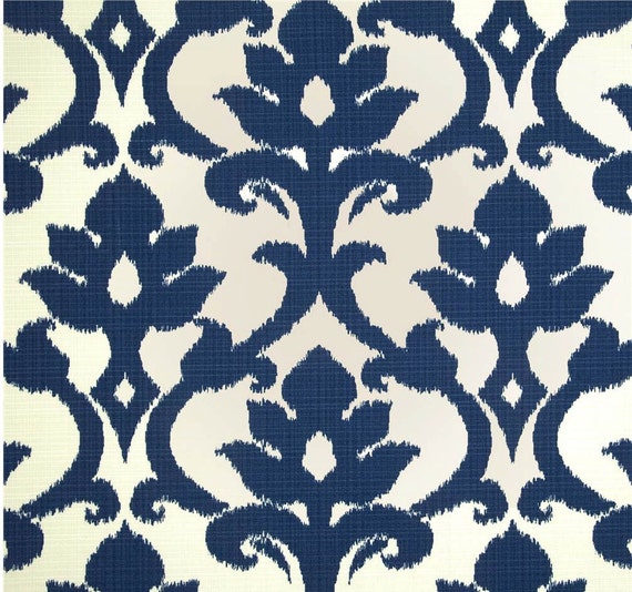 Items similar to Outdoor Fabric by the Yard Navy Blue Fabric Navy ...