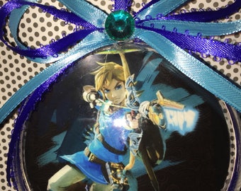 Link from zelda themed ornament
