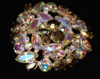 large signed regency brooch