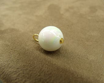 Nice button Pearl iridescent 12 mm