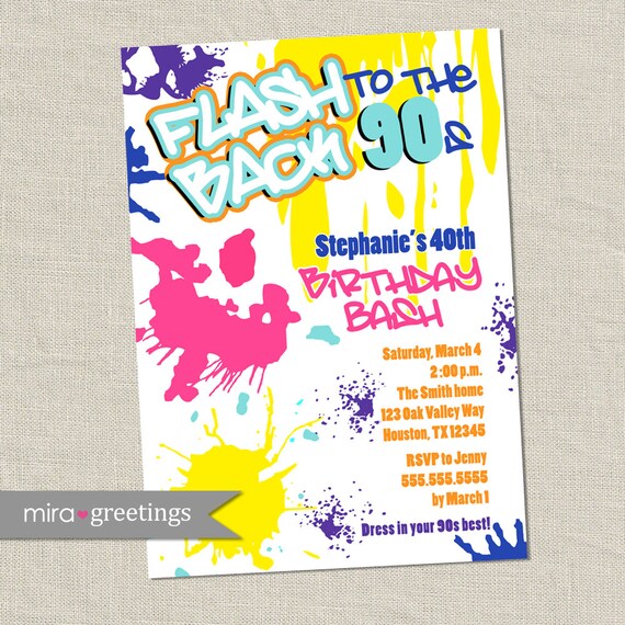 Graffiti Invitations Templates 9